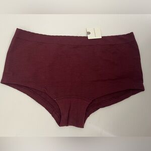 Anthropologie Burgundy Panties NWT!